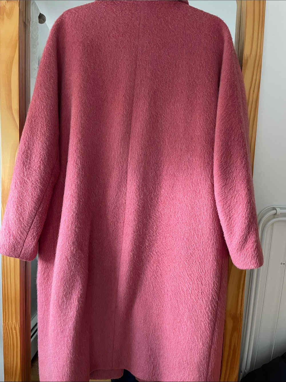 RARE Sezane pink wool Jim coat - Picture 8 of 9
